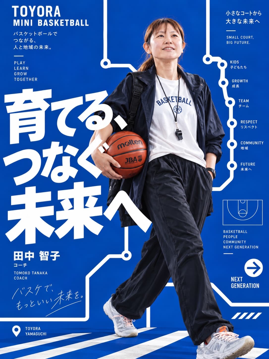 田中智子コーチの紹介写真