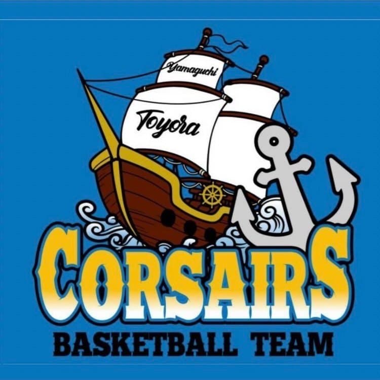 豊浦ミニバスケットボールチーム CORSAIRS ロゴ